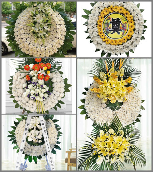 山西阳泉郊区平坦镇后峪村花圈速递